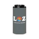 LOZ Lake of the Ozarks Dark Grey Can Cooler