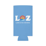 LOZ Lake of the Ozarks Light Blue Can Cooler