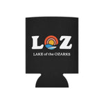 LOZ Lake of the Ozarks Black Can Cooler