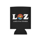 LOZ Lake of the Ozarks Black Can Cooler