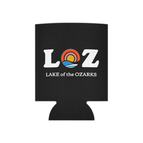 LOZ Lake of the Ozarks Black Can Cooler