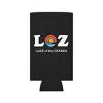 LOZ Lake of the Ozarks Black Can Cooler