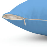 LOZ Lake of the Ozarks Light Blue Spun Polyester Square Pillow