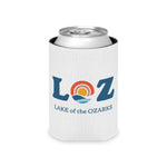 LOZ Lake of the Ozarks White Can Cooler