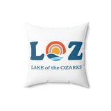 LOZ Lake of the Ozarks Spun Polyester Square Pillow